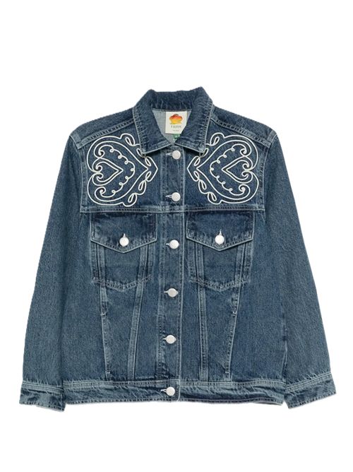 basic cornely jacket in denim Farm Rio FARM Rio | 352921L0034 DENIM